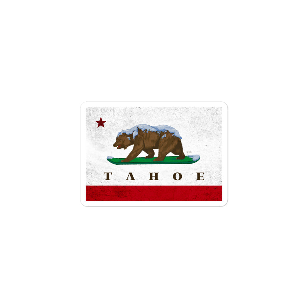 Tahoe CA Flag Sticker - Sno Cal