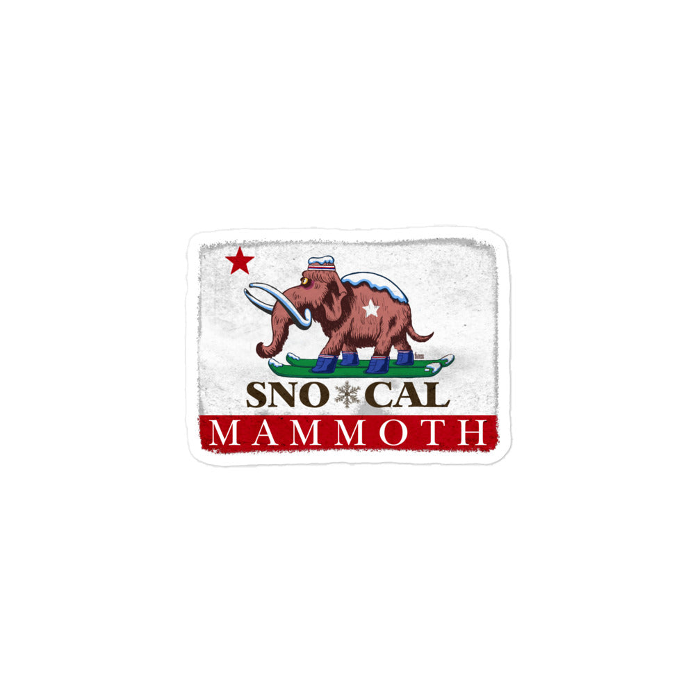 Wally Mammoth sticker - Sno Cal