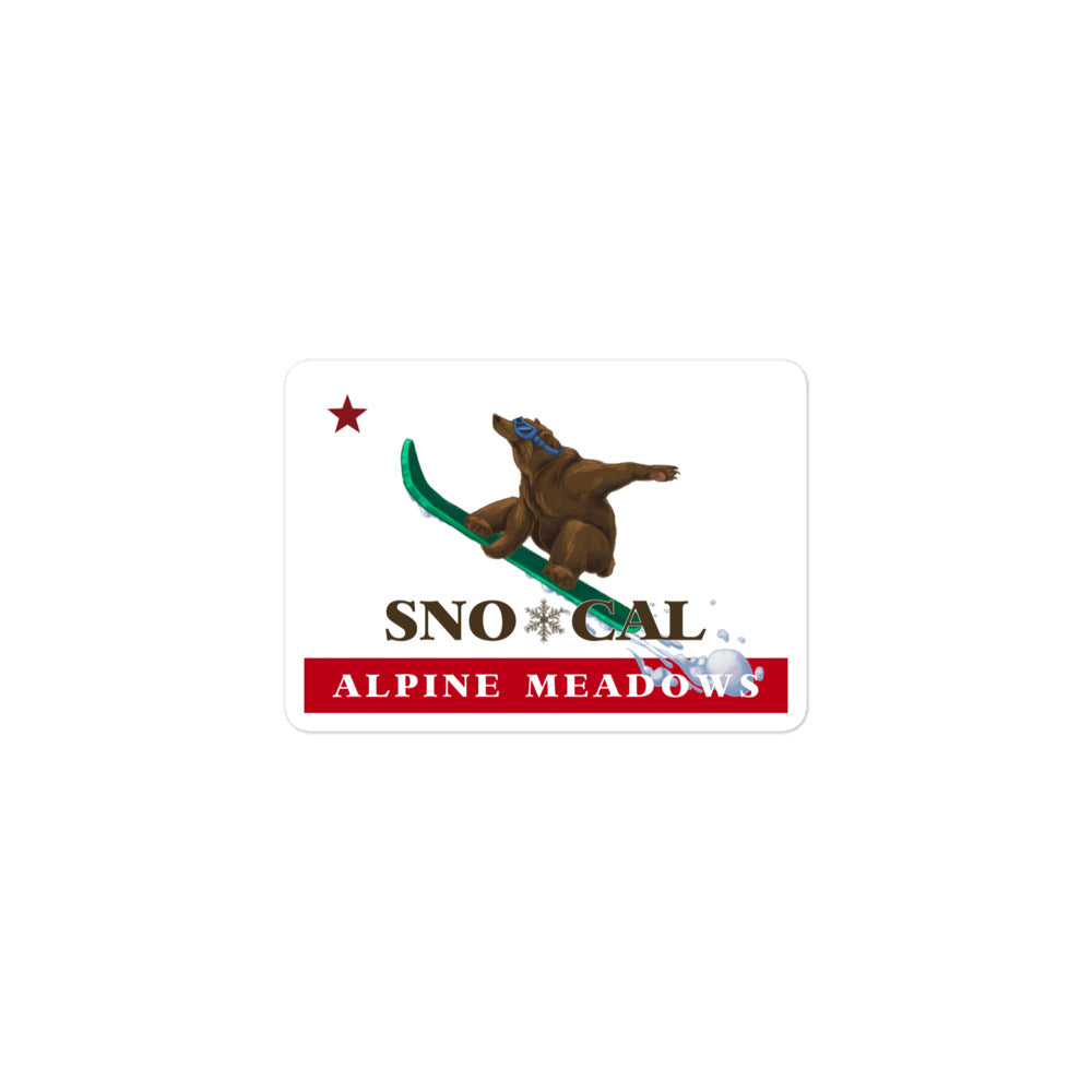 Alpine Meadows Sno*Cal Board Sticker