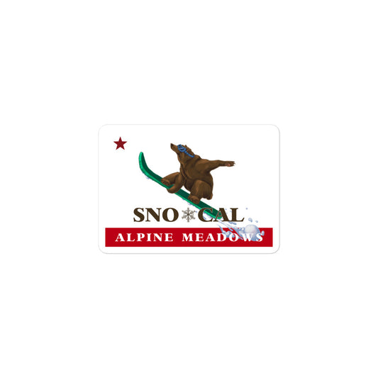 Alpine Meadows Sno*Cal Board Sticker