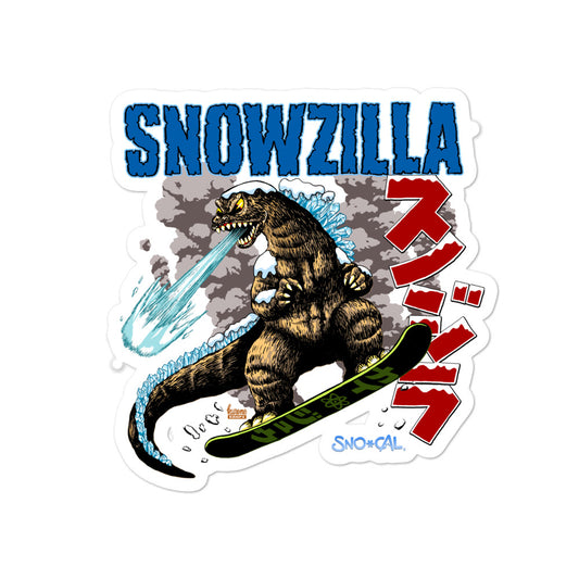 Snowzilla sticker