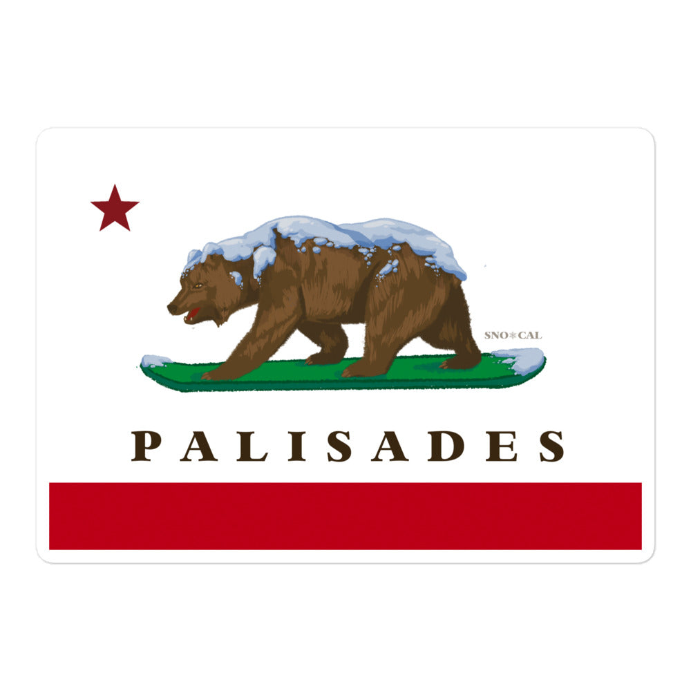 Palisades CA Flag Sticker