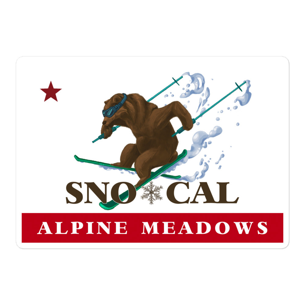 Alpine Meadows Sno*Cal ski sticker
