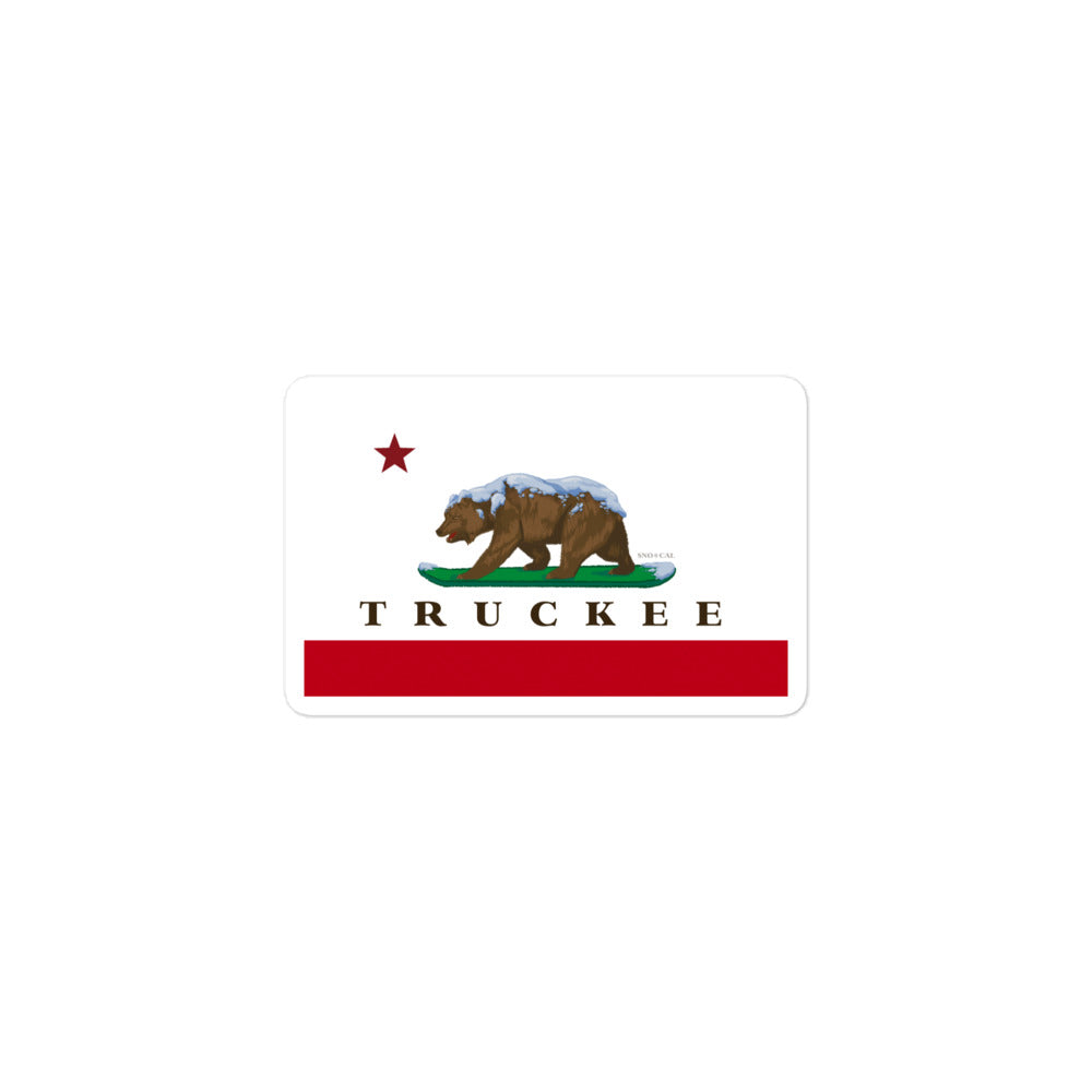 ca flag Truckee sticker