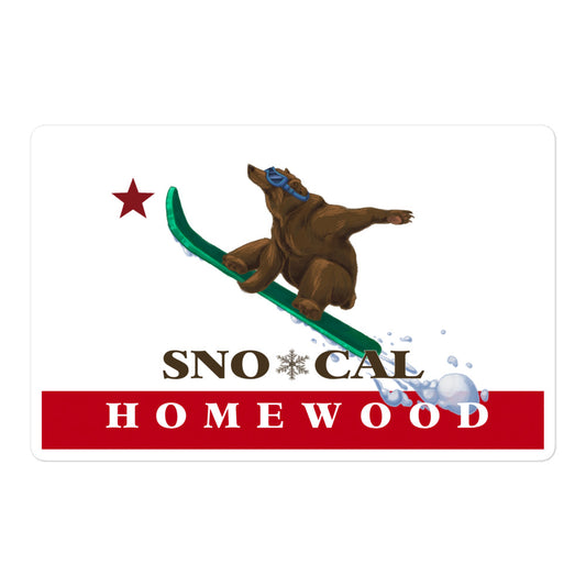 Homewood Sno*Cal Snowboard Sticker