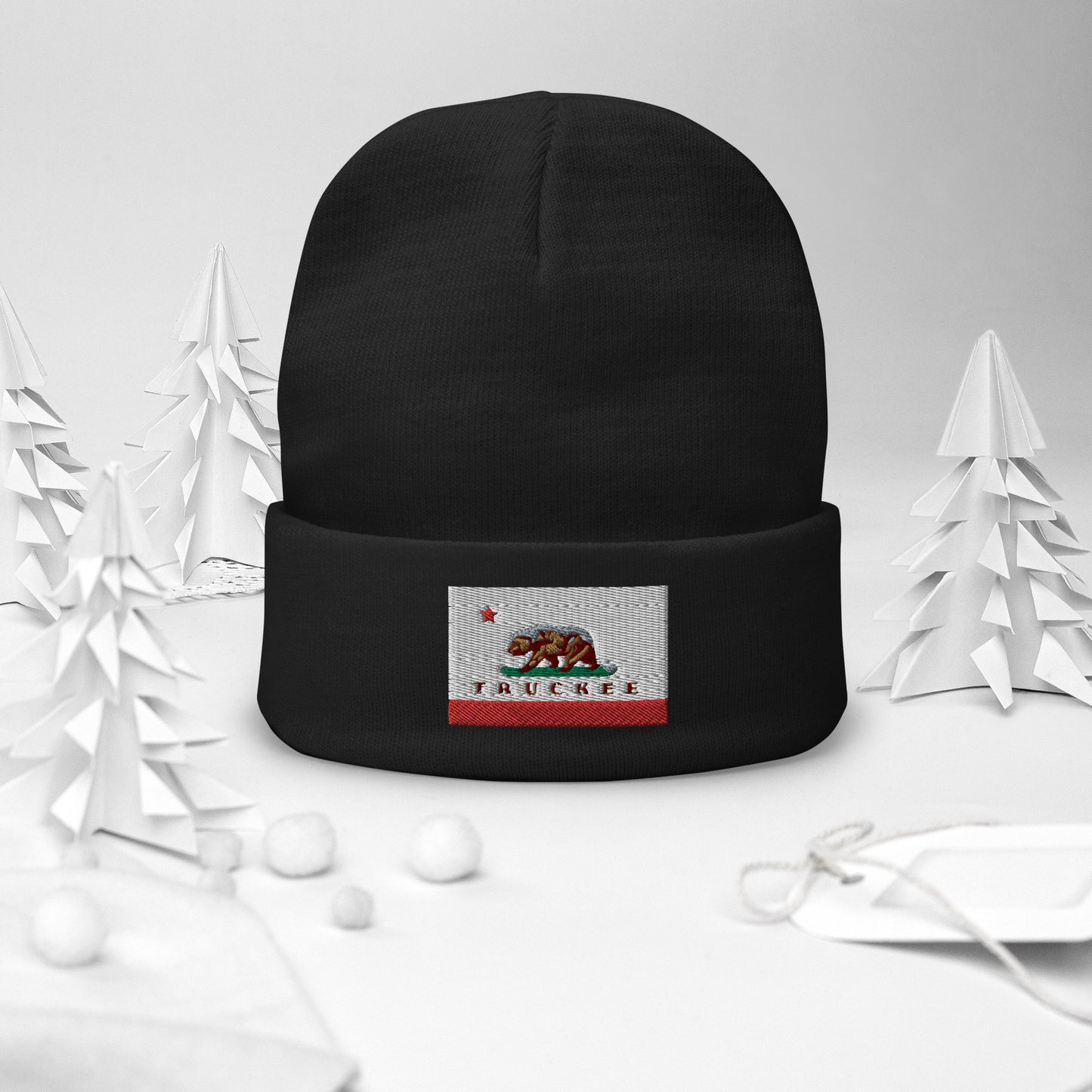 black truckee beanie