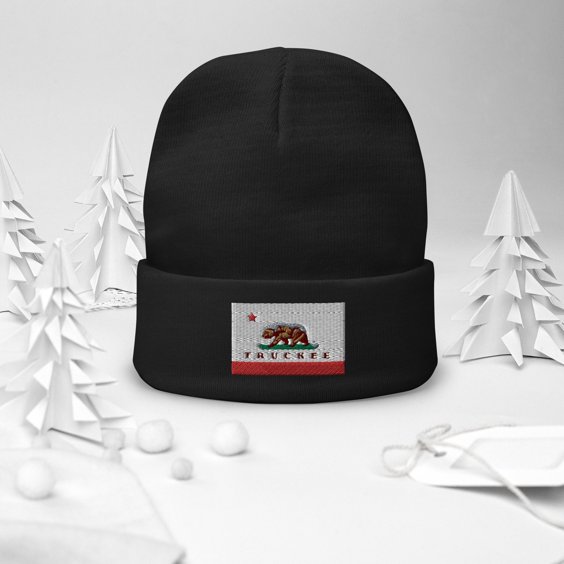 black truckee beanie