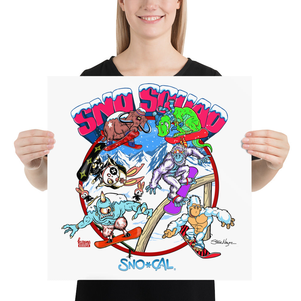 SnoSquad Poster - Sno Cal