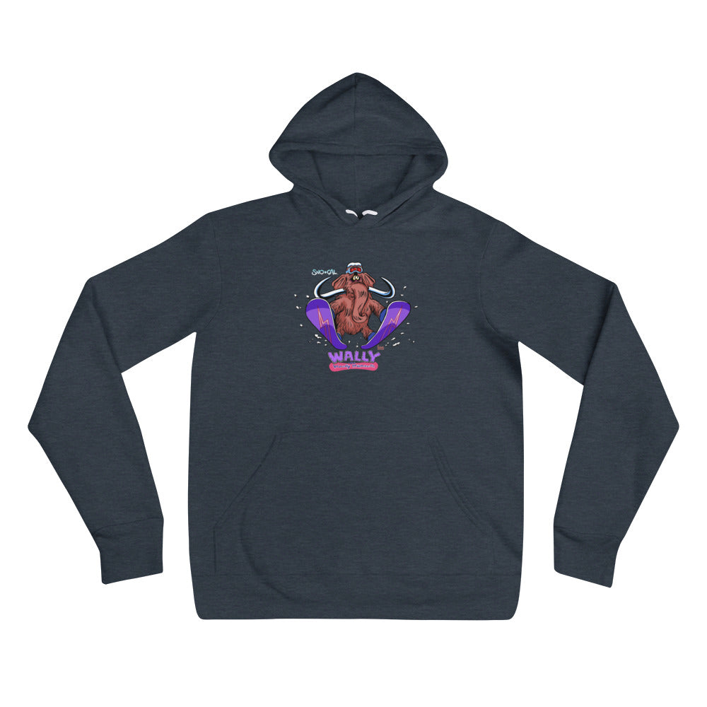 Wally launching snowboard hoodie - Sno Cal