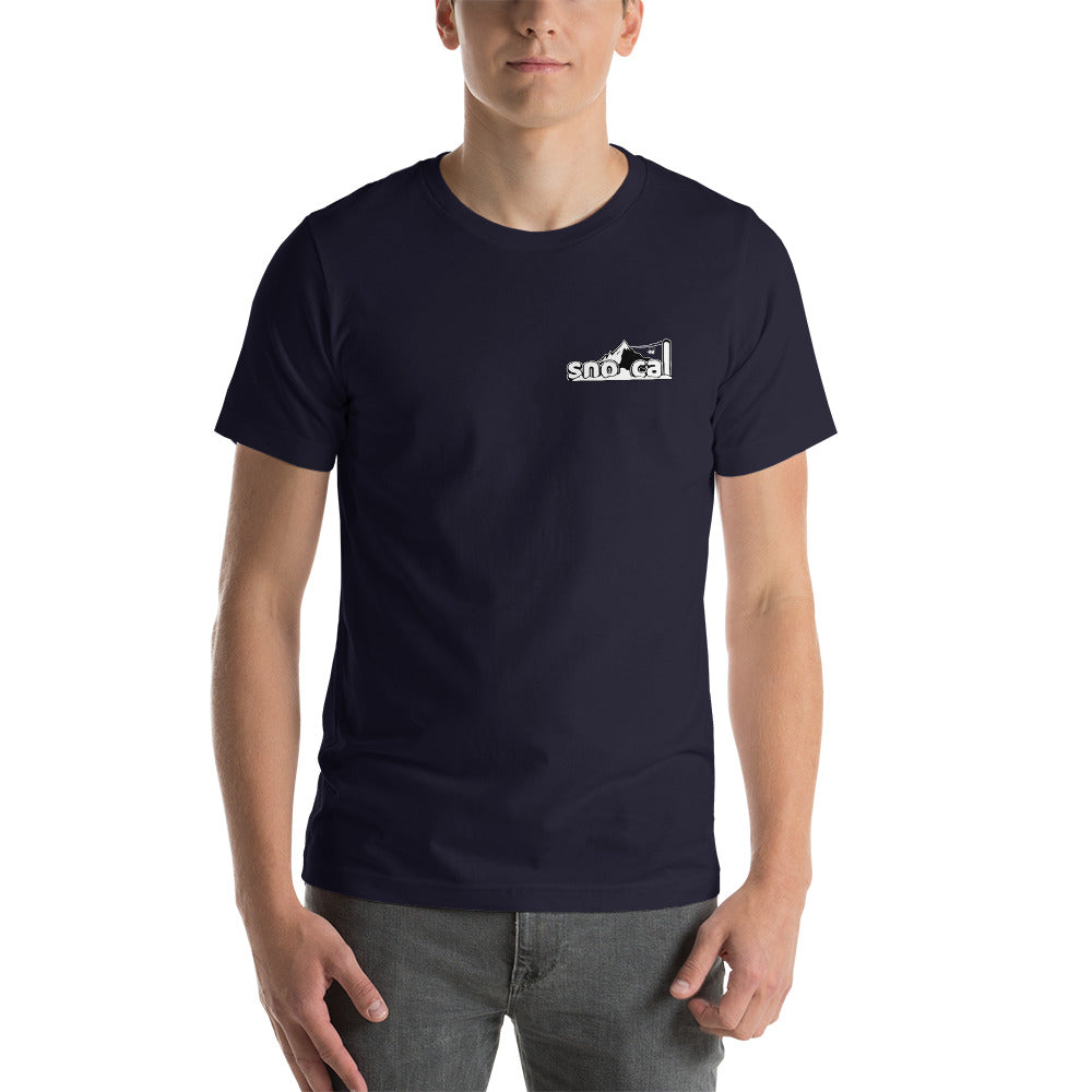 Sno Cal™ short-sleeve tee with white lettering logo - Sno Cal