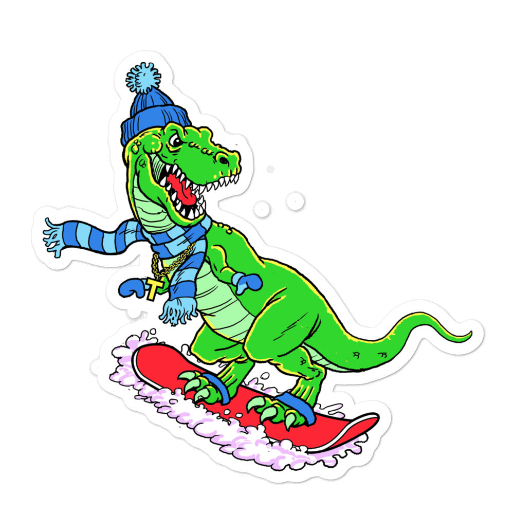 Steve Nazar Sno-Rex snowboard sticker - Sno Cal