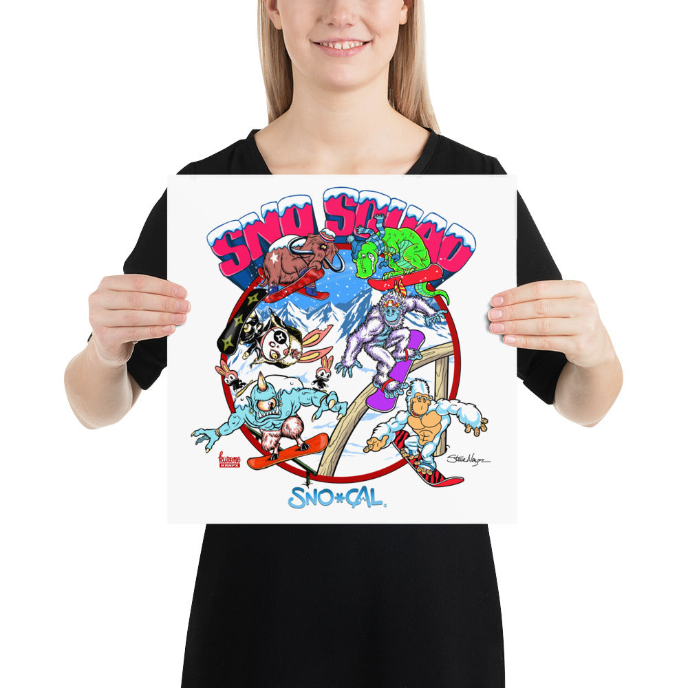SnoSquad Poster - Sno Cal