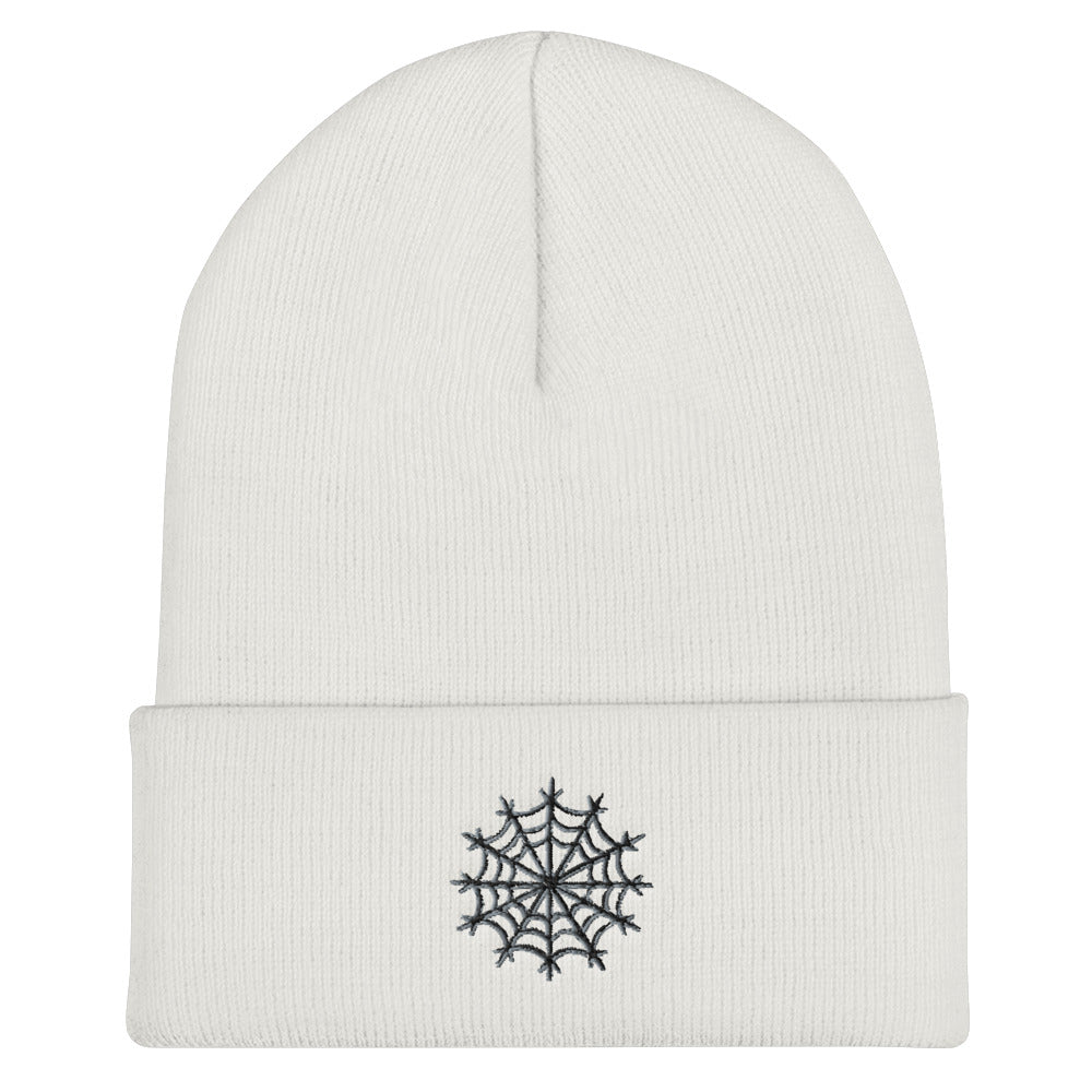 Spider web snowflake beanie
