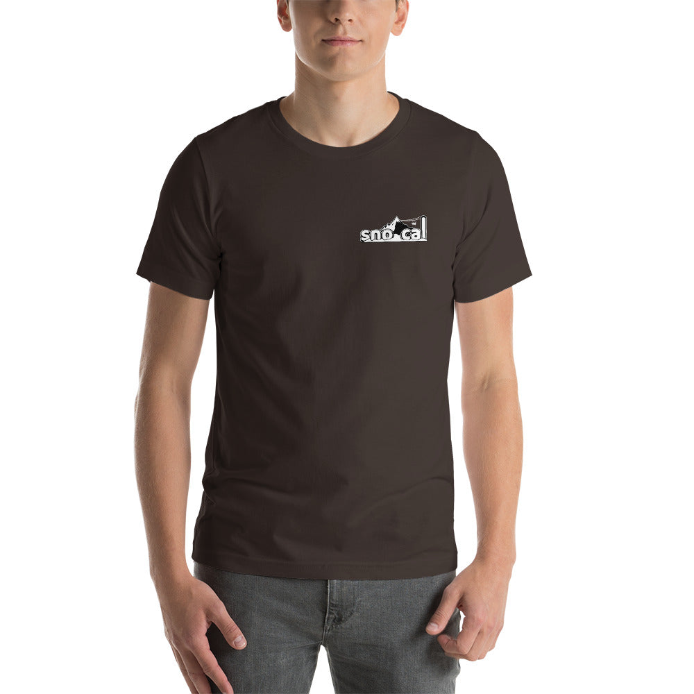 Sno Cal™ short-sleeve tee with white lettering logo - Sno Cal