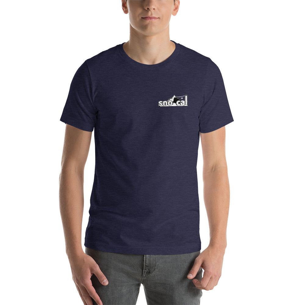 Sno Cal™ short-sleeve tee with white lettering logo - Sno Cal