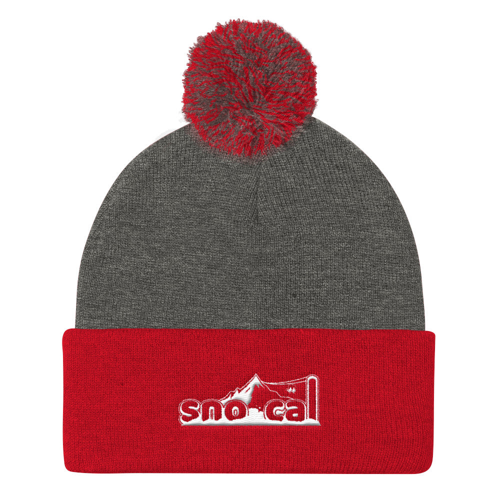 Sno Cal™ Pom Pom knit snow beanie - Sno Cal
