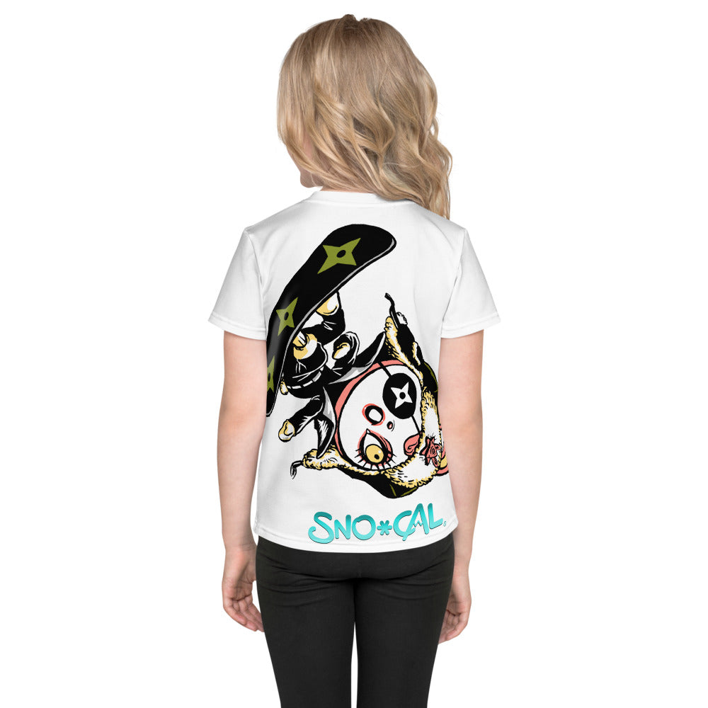 SnoBunny all-over print kids shirt - Sno Cal