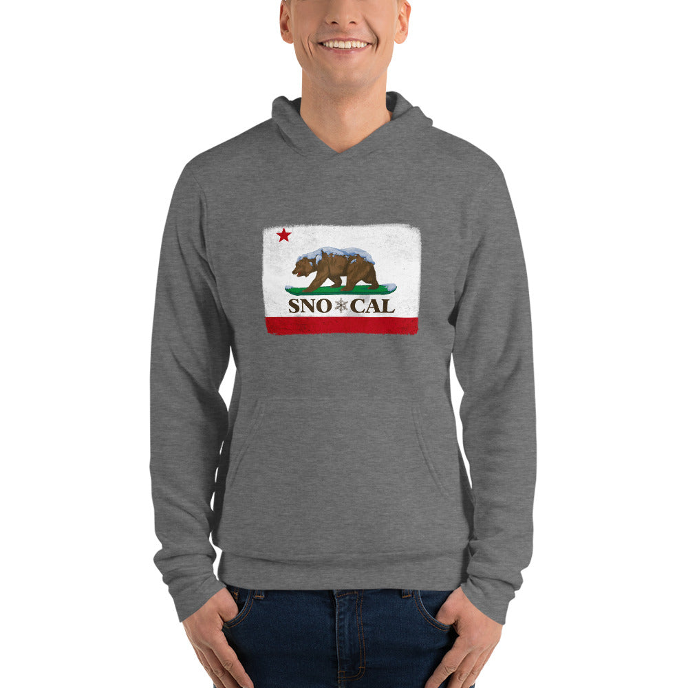 Sno*Cal Distressed California Flag Hoodie - Sno Cal