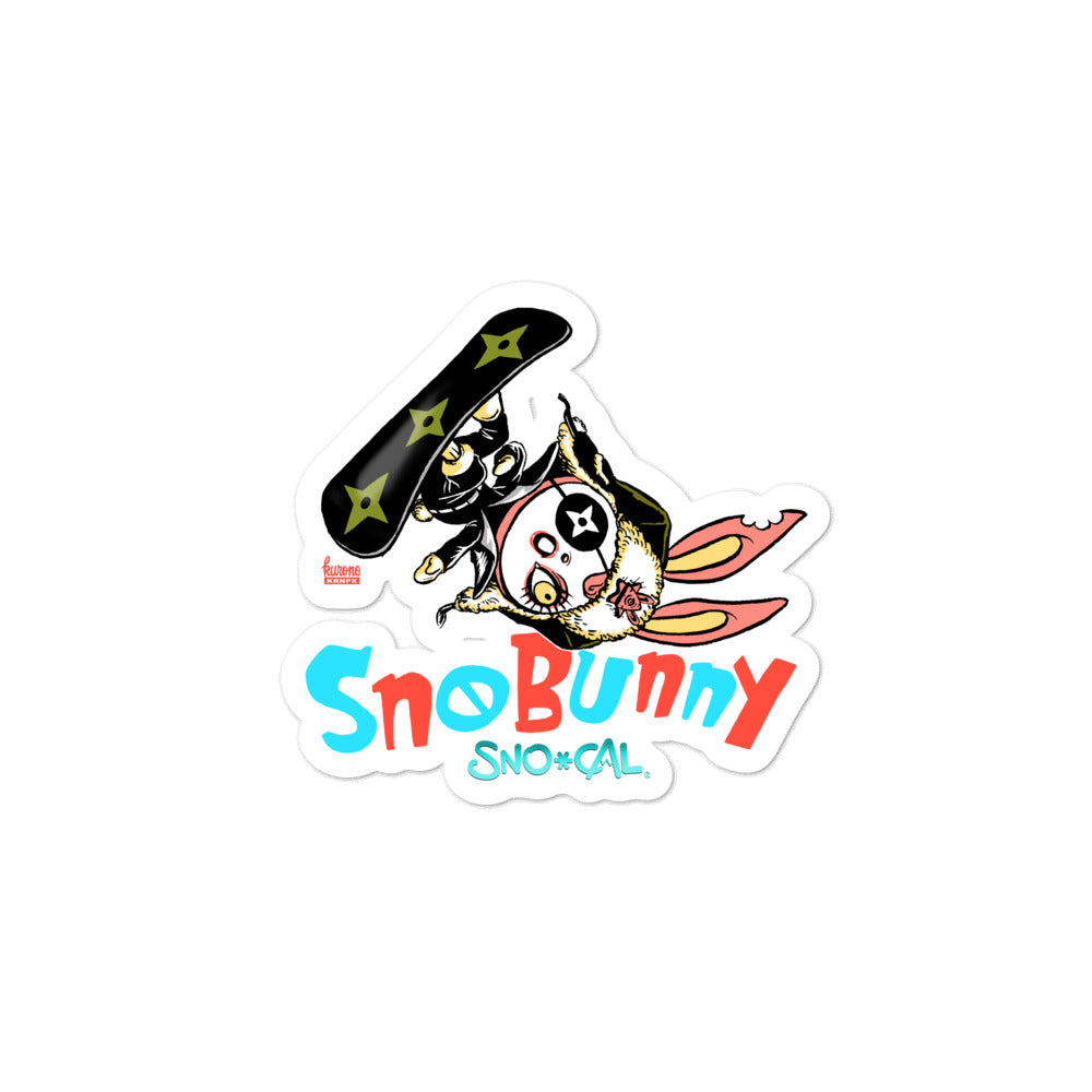 SnoBunny aerial flip sticker - Sno Cal