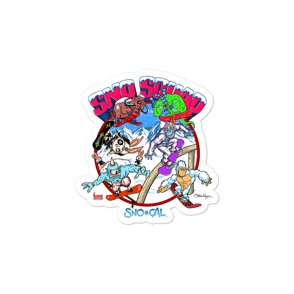 SnoSquad sticker - Sno Cal