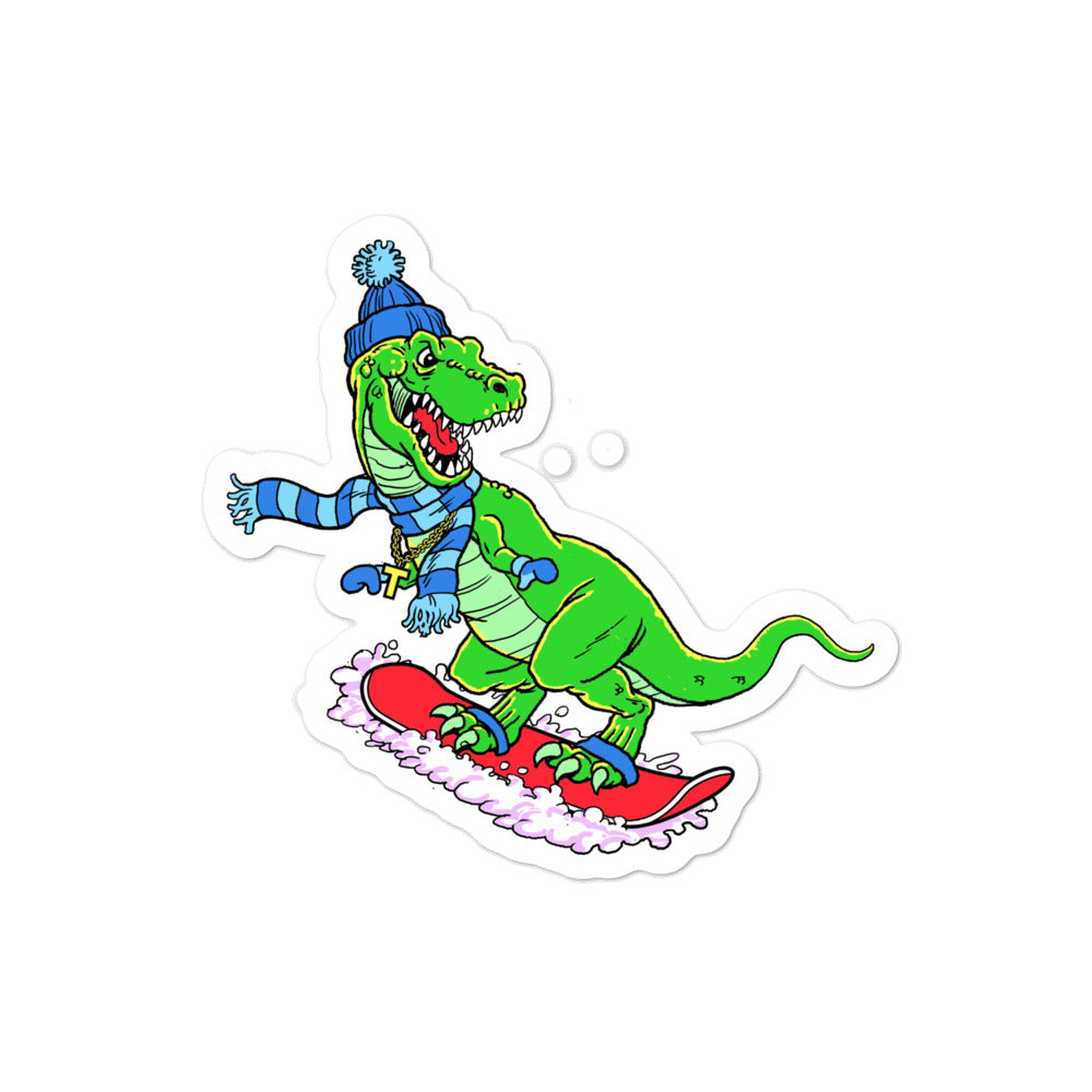 Sno-Rex snowboard sticker - Sno Cal