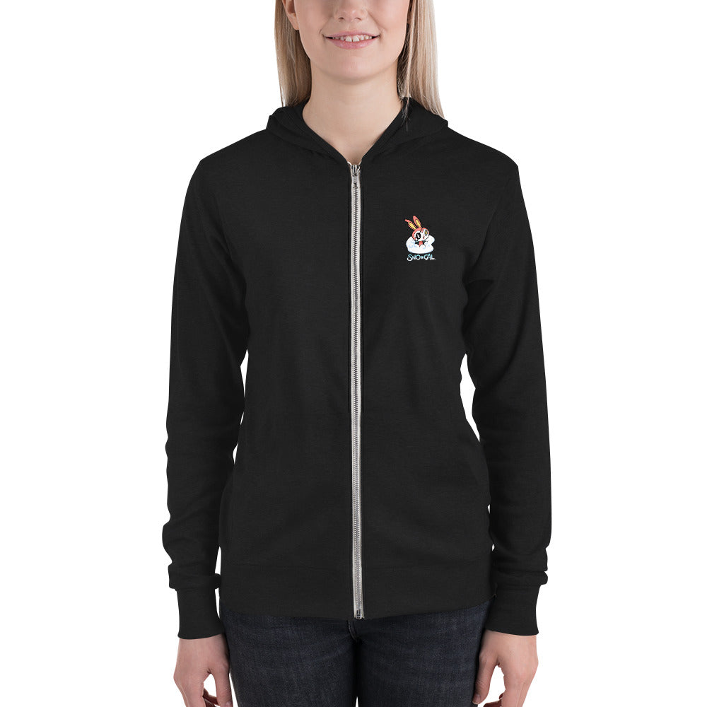 SnoBunny light zip hoodie - Sno Cal