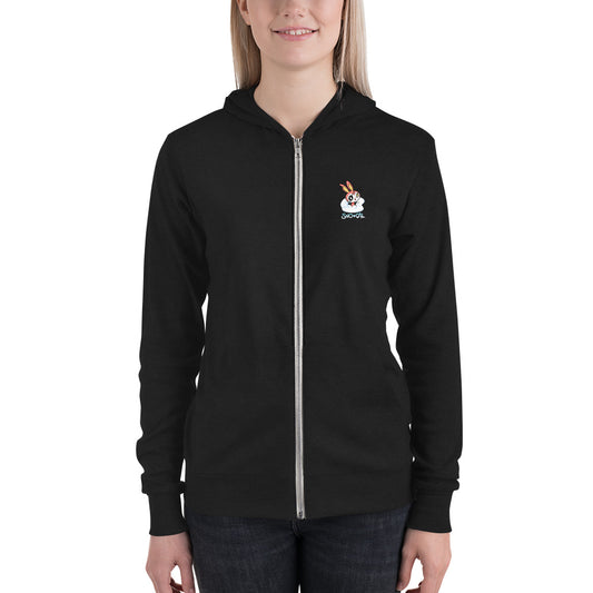 SnoBunny light zip hoodie - Sno Cal