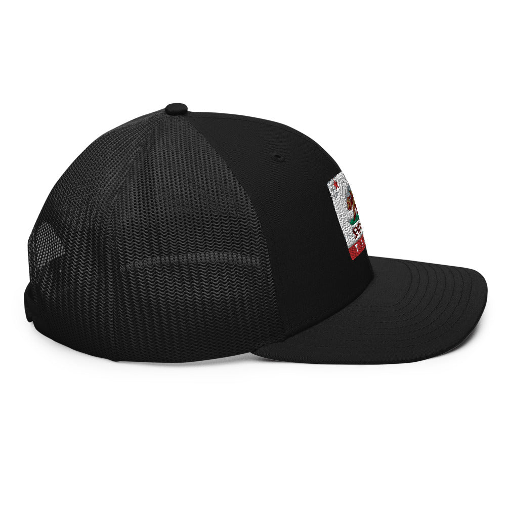 California Flag Lake Tahoe Trucker Cap - Sno Cal
