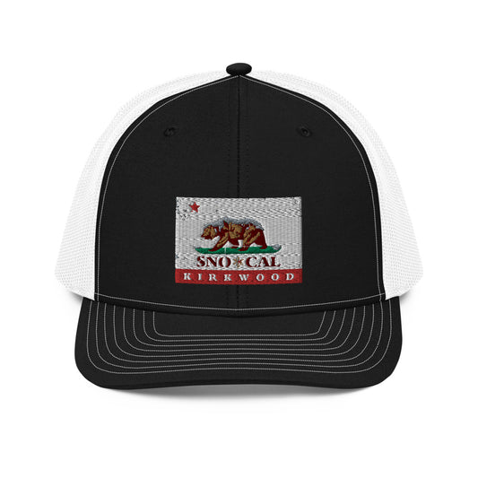 Kirkwood CA Flag Trucker Cap - Sno Cal