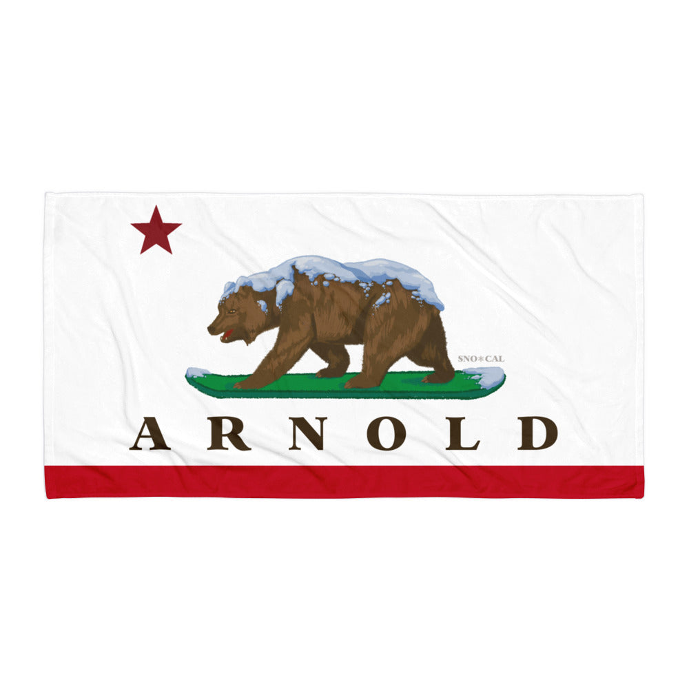 CA Flag Arnold Towel