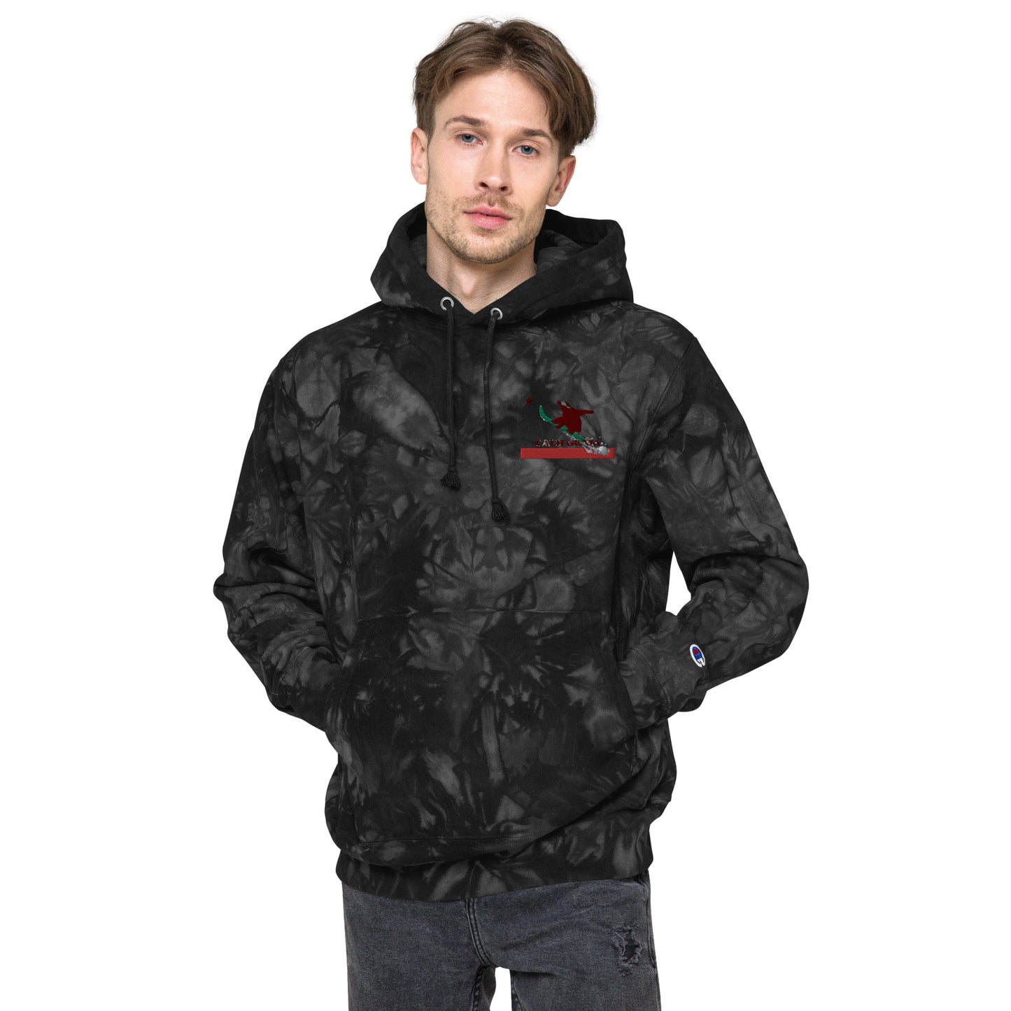 Goldy the Grizzly Champion tie-dye hoodie