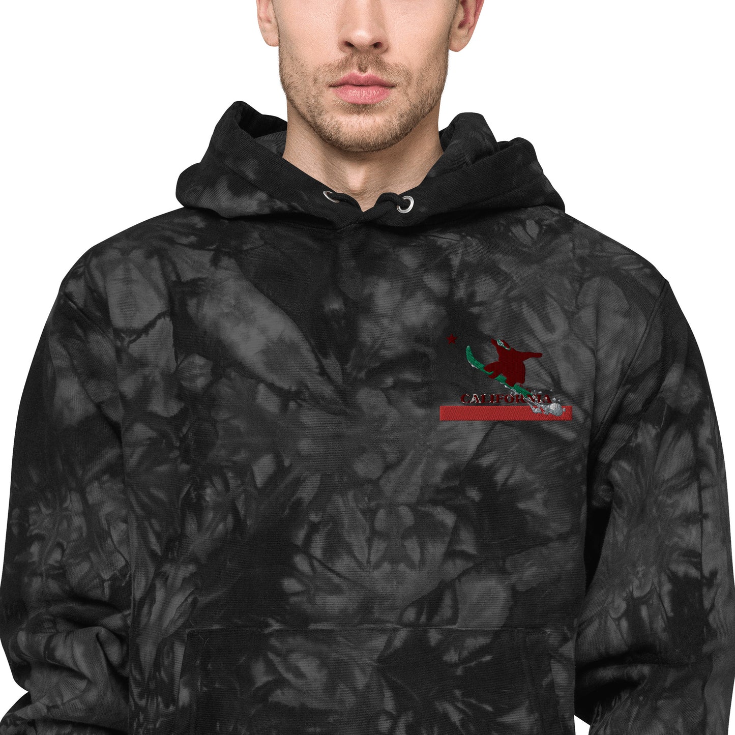Goldy the Grizzly Champion tie-dye hoodie