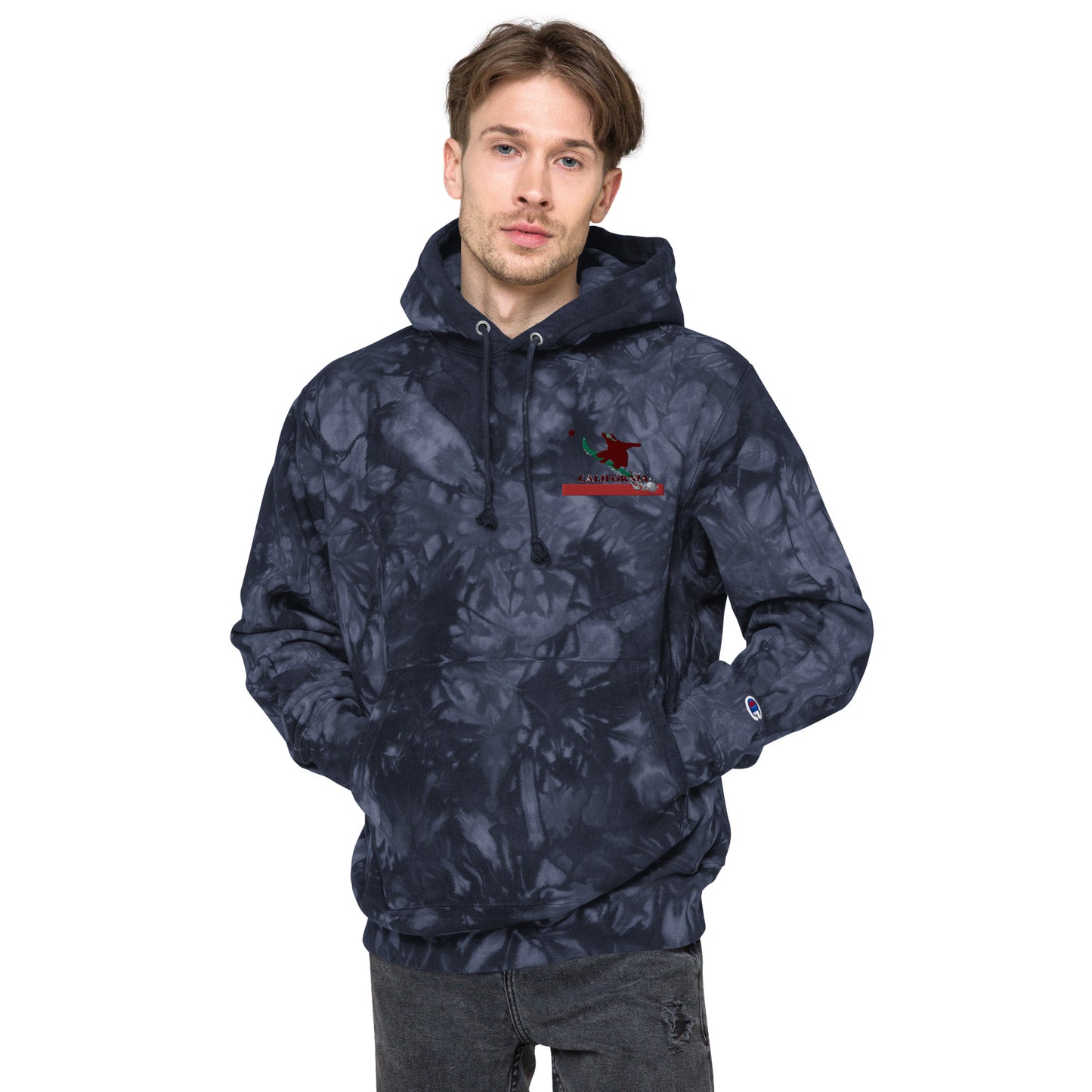 Goldy the Grizzly Champion tie-dye hoodie