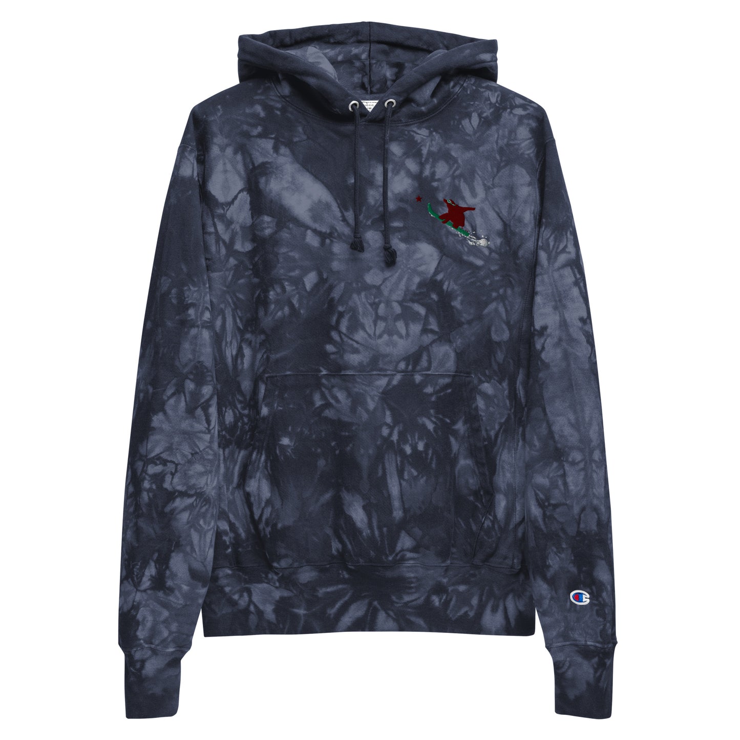 Goldy the Grizzly Champion tie-dye hoodie
