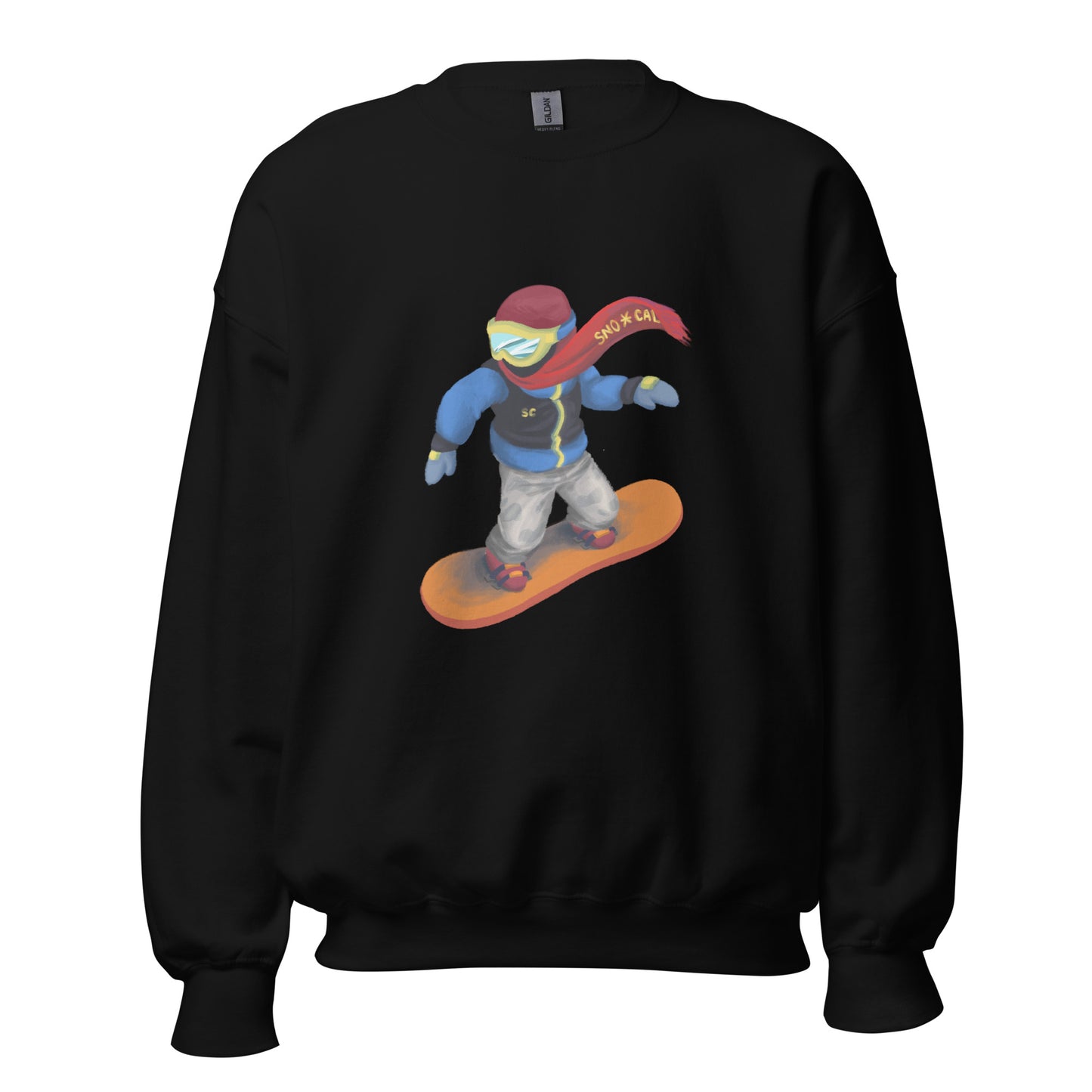 Snowboard Emoji Crewneck Sweatshirt