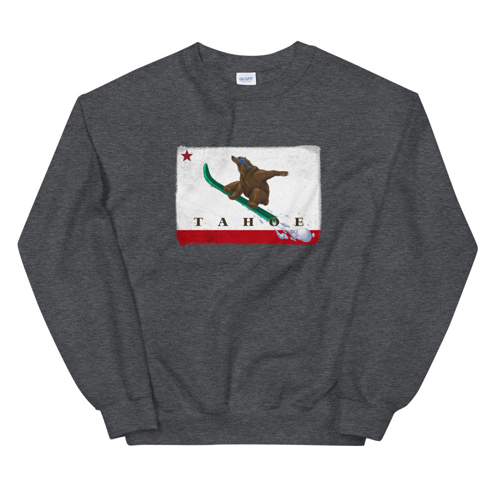 Gray Snowboarding Grizzly Tahoe Sweatshirt - Sno Cal