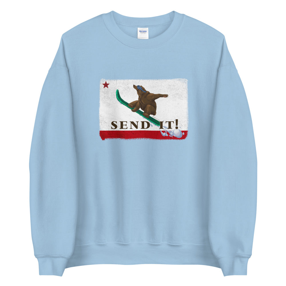 Send It CA Flag Sweatshirt - Sno Cal