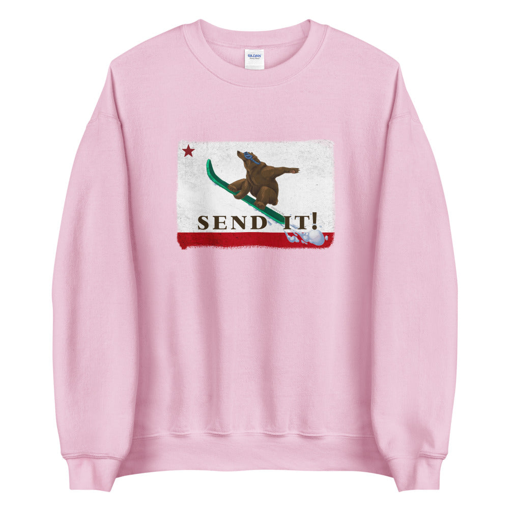 Send It CA Flag Sweatshirt - Sno Cal
