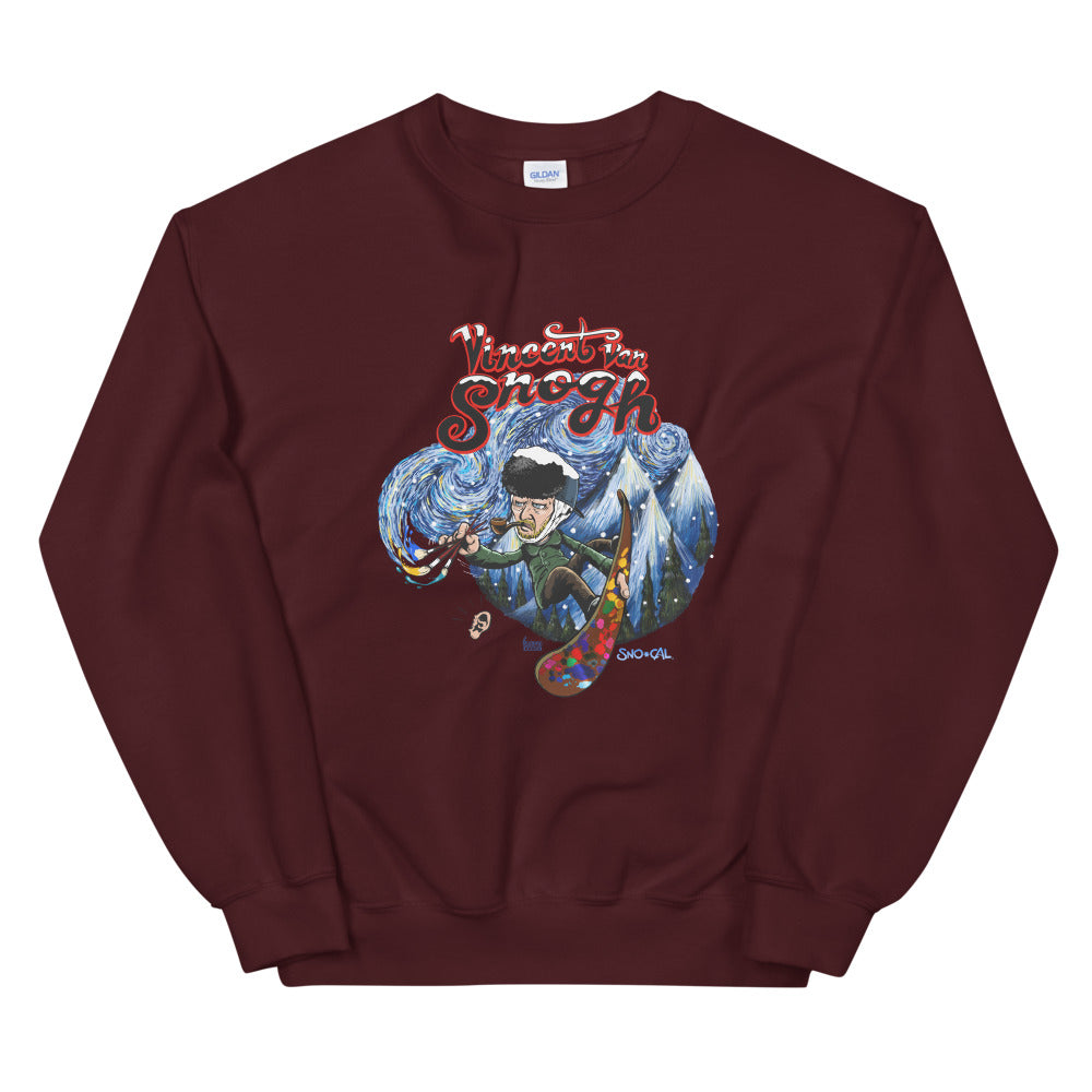 Maroon Vincent van Gogh Sweatshirt