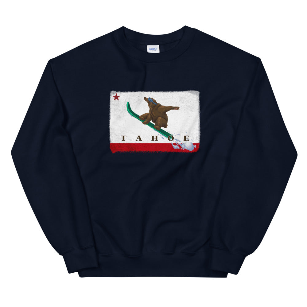 Blue Snowboarding Grizzly Tahoe Sweatshirt