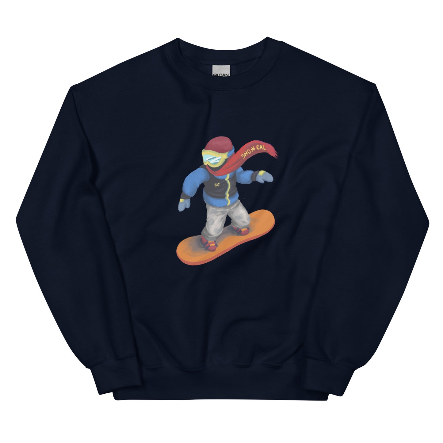 Snowboard Emoji Crewneck Sweatshirt