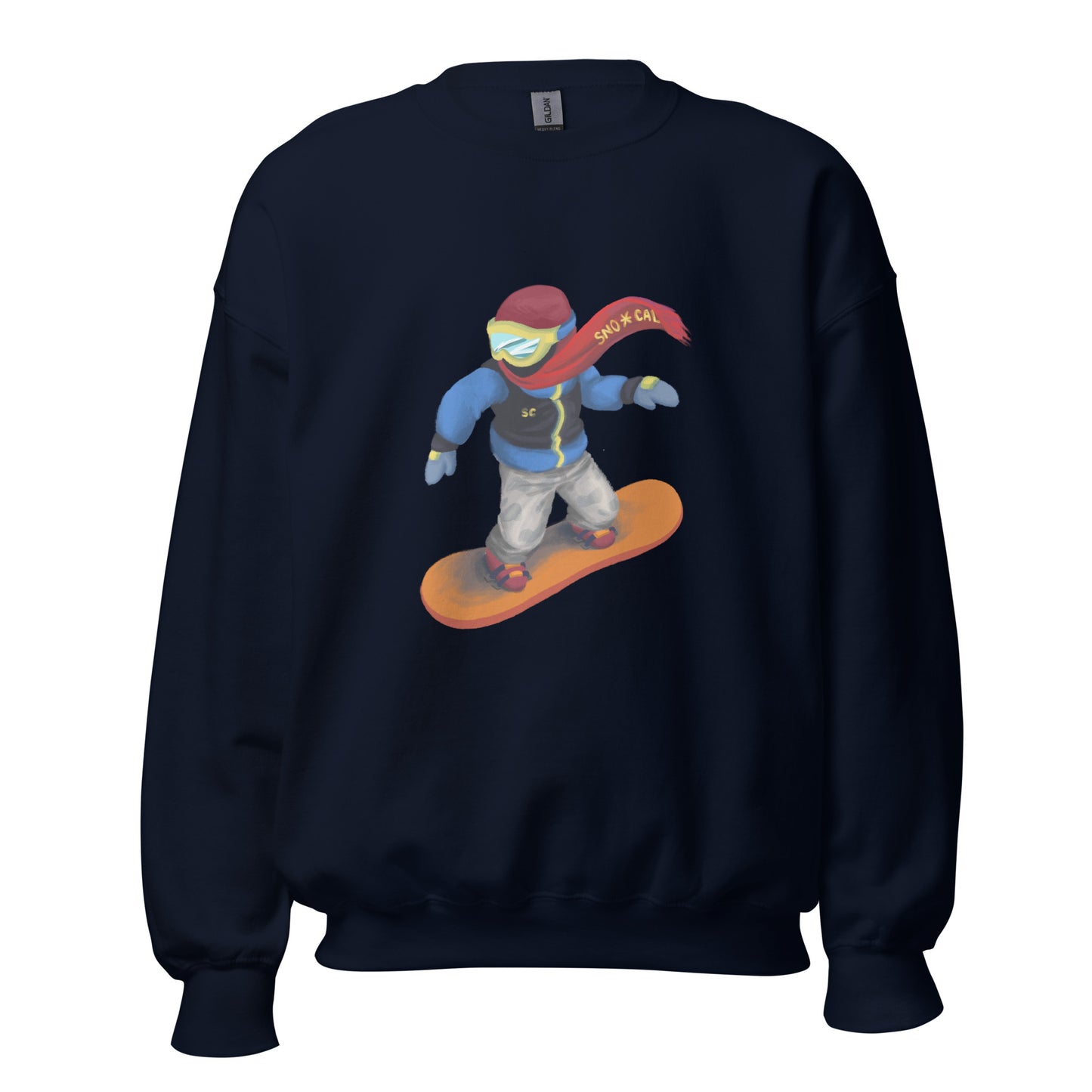 Snowboard Emoji Crewneck Sweatshirt