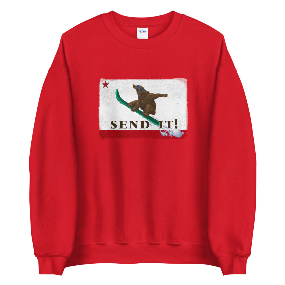Send It CA Flag Sweatshirt - Sno Cal