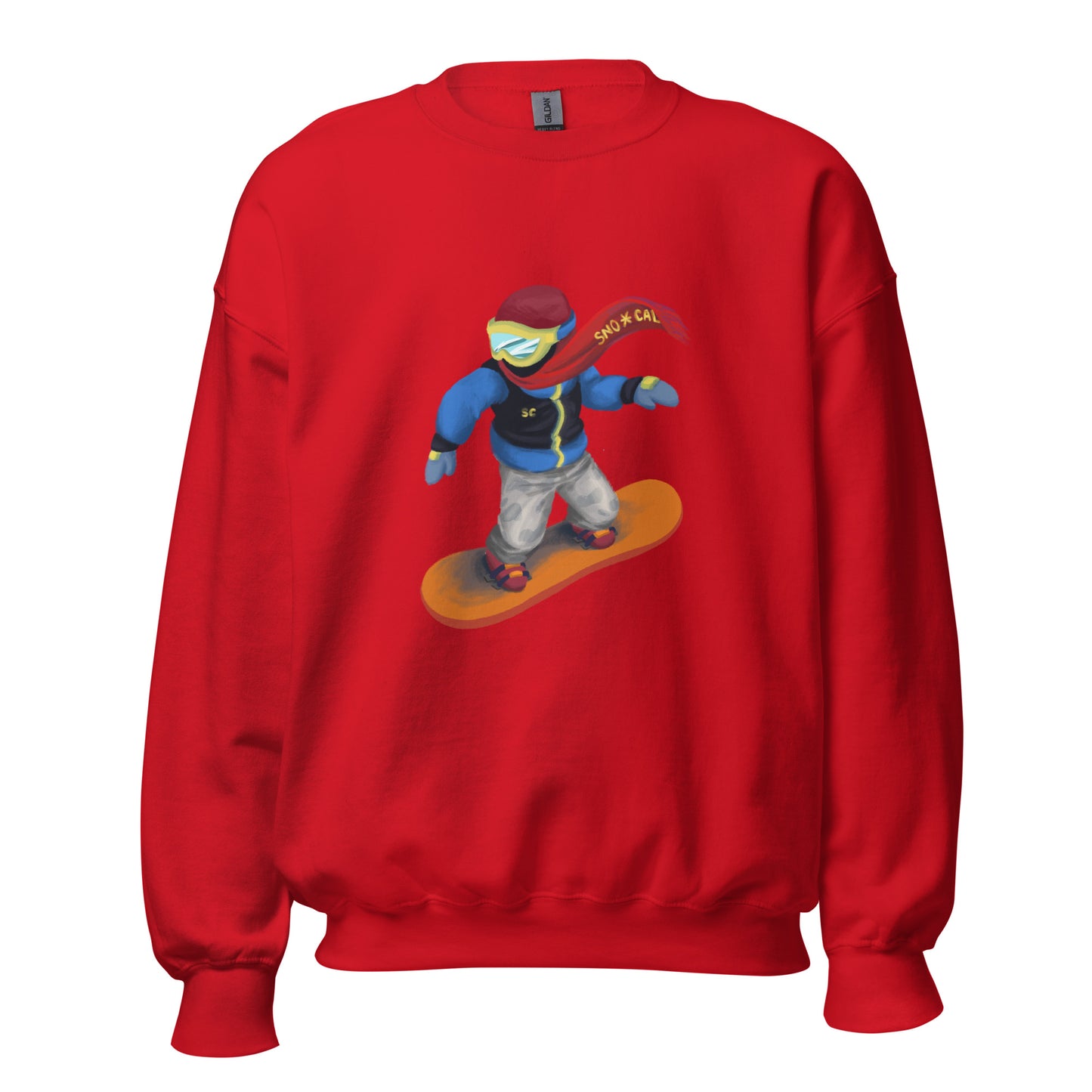 Snowboard Emoji Crewneck Sweatshirt