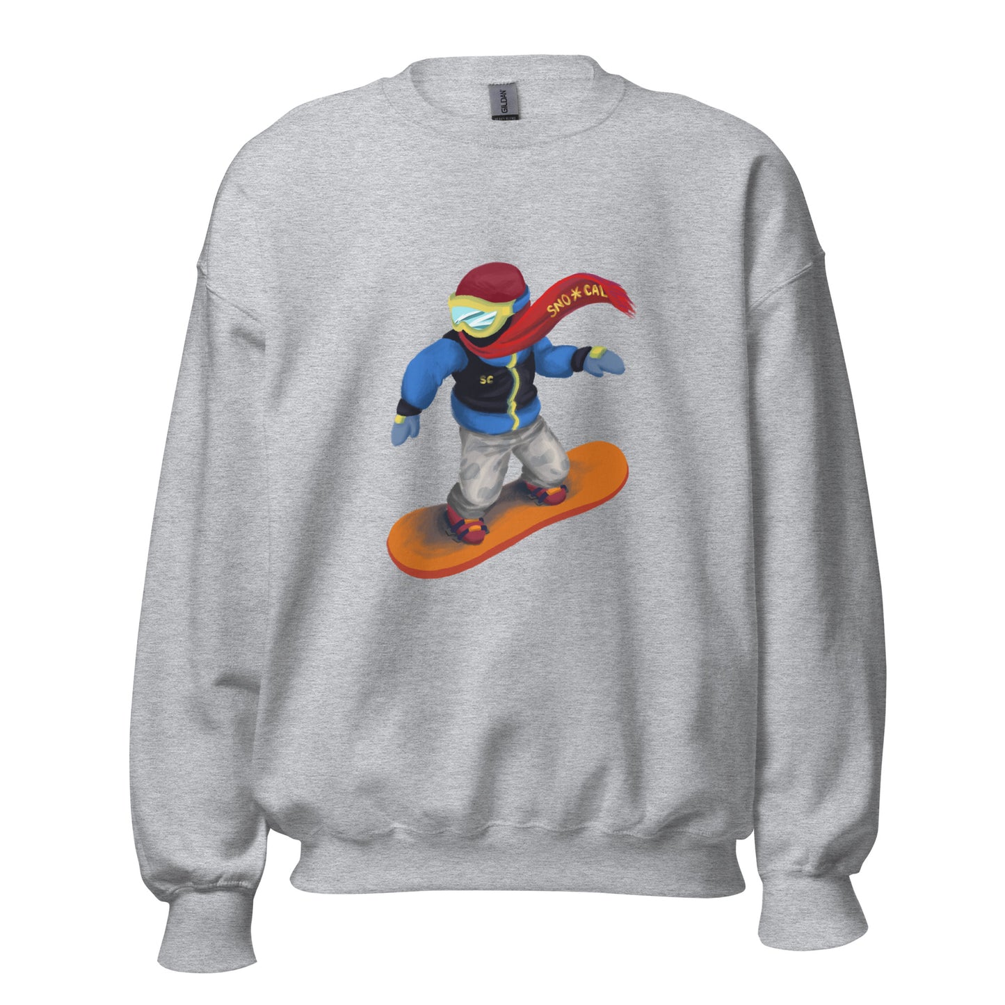 Snowboard Emoji Crewneck Sweatshirt