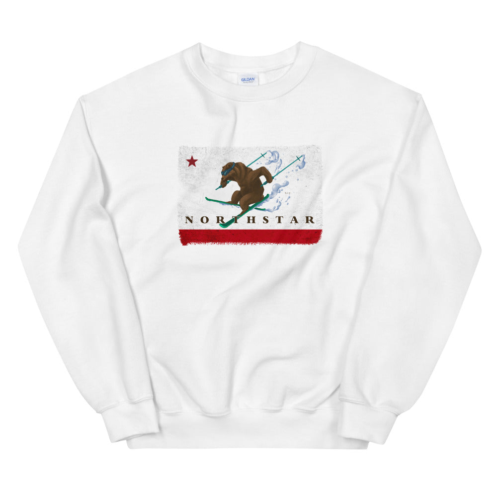 CA Grizzly Bear Skiing Sweatshirt - Sno Cal