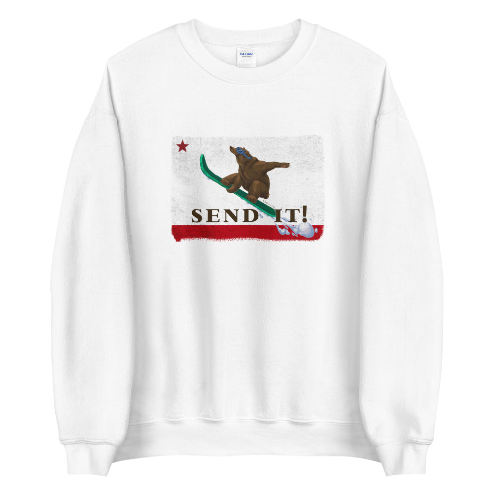 Send It CA Flag Sweatshirt - Sno Cal