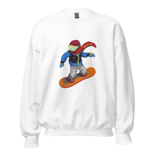 Snowboard Emoji Crewneck Sweatshirt