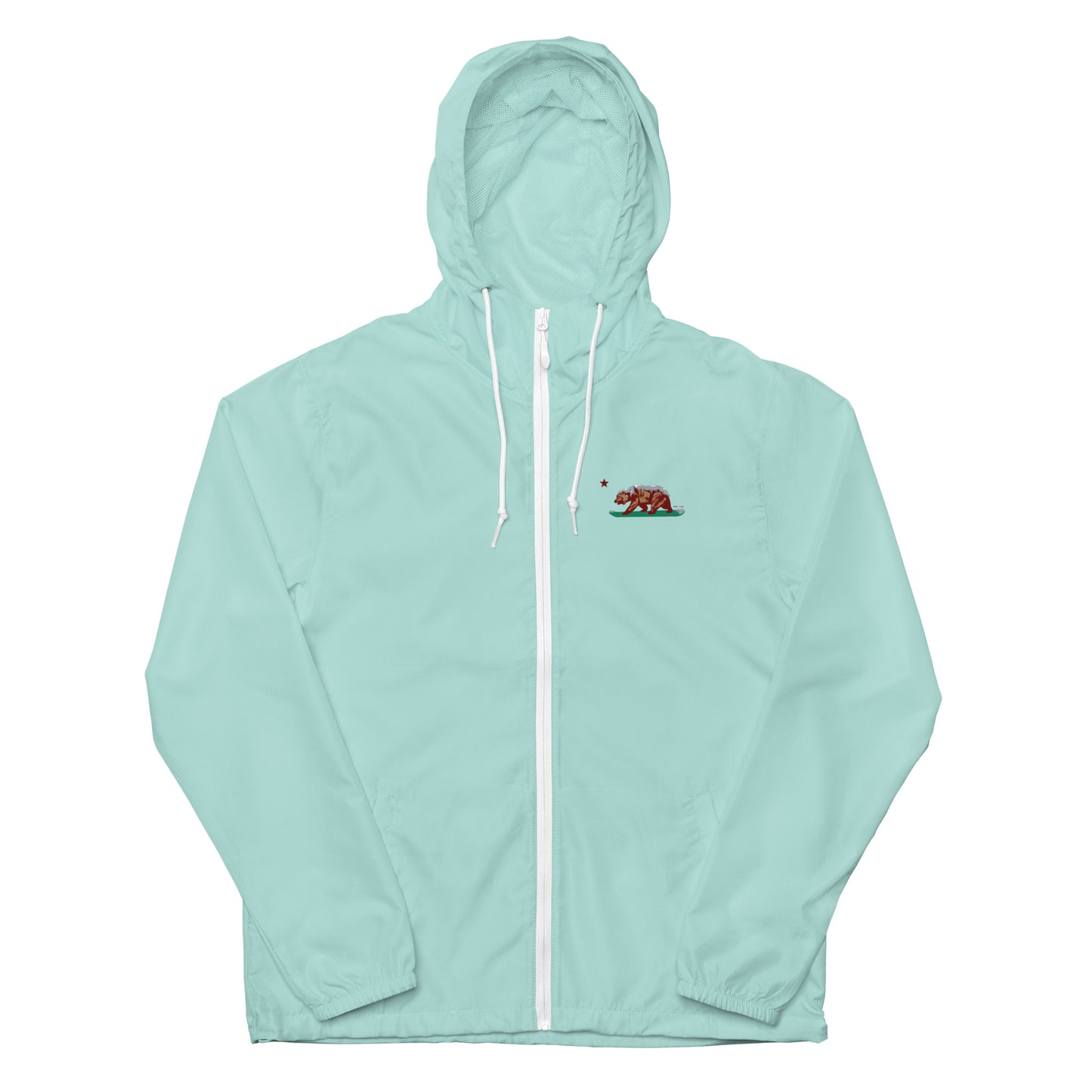 aqua CA grizzly windbreaker