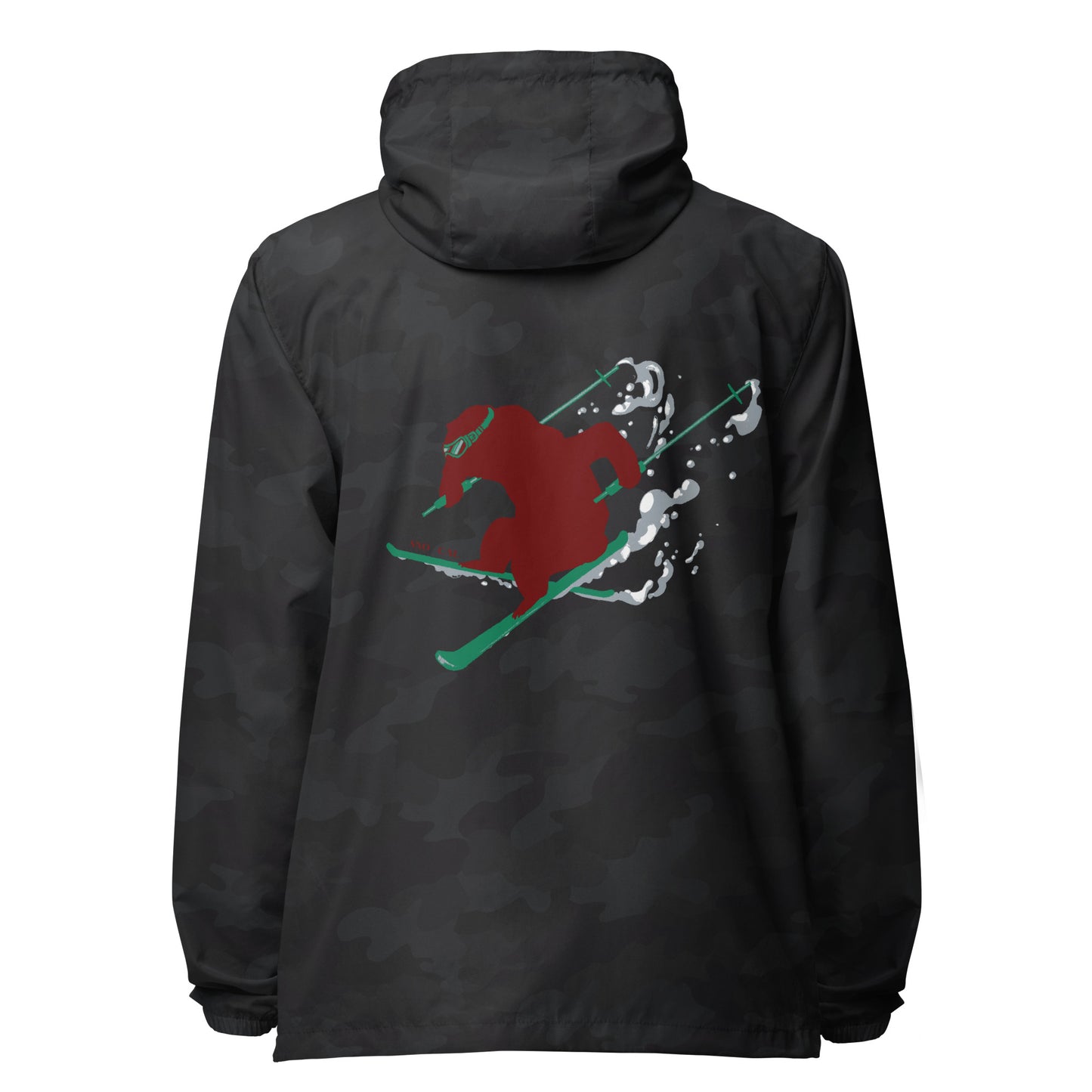Black Camo California lightweight ski windbreaker